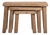 Set Of Three Oak Brutalist Nesting Tables For Sale