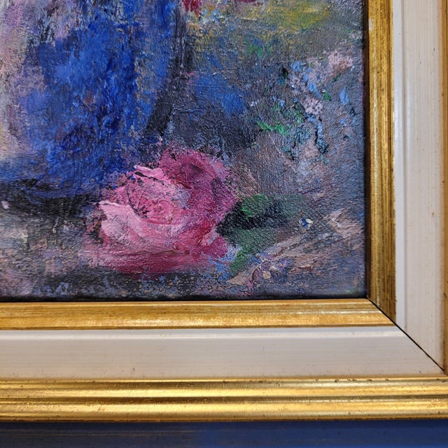 Homgé, Floral Still Life, Late 20th Century, Oil on Canvas, Framed For Sale - Image 9 of 18