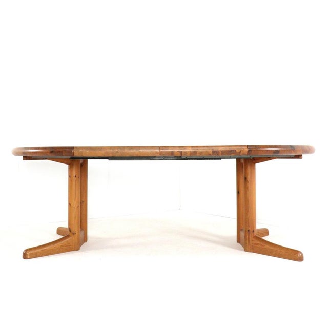Modern Pine Round Extendable Idom Dining Table from Vamdrup For Sale - Image 3 of 16