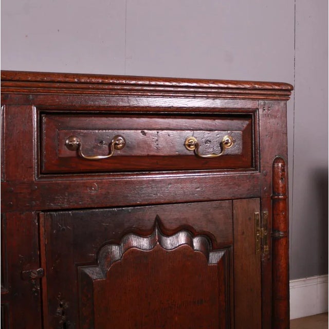 English Oak Dresser Base, 1740s For Sale - Image 10 of 11