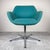 Vintage mid-century office armchair "Stol Kamnik" made in Yugoslavia in the 1970s. The swivel chair is very convenient,...