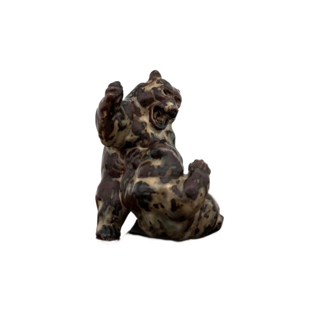 Bear Figurine by Knud Khyn for Royal Copenhagen, 1950s For Sale
