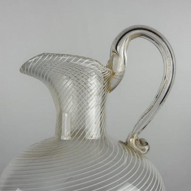 1930s Champagne Set in Reticello and Gold Leaf by Carlo Scarpa for Venini, 1930s, Set of 5 For Sale - Image 5 of 10