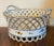 White Antique Early 19th Century Old Paris Porcelain Reticulated Centerpiece Fruit Basket Decorated With Floral Sprig For Sale - Image 8 of 15