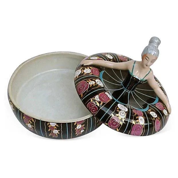 Art Deco Robj Art Deco Ballerina Bonbonniere For Sale - Image 3 of 4