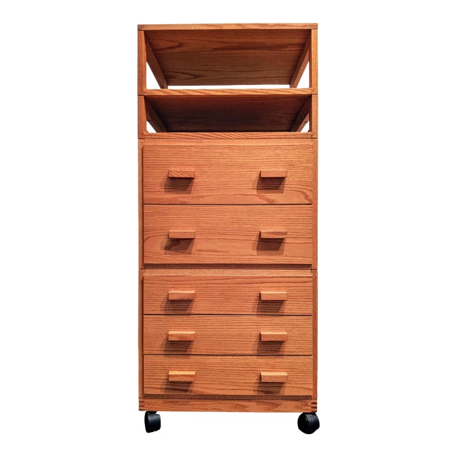 Slim Modernist Modular Cabinet Chest Of Drawers Chairish