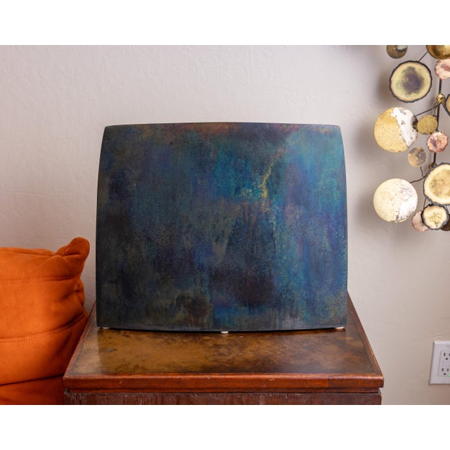 Vintage Jeffrey Brown 2003 Signed Patinated Bronze Sculptural Vessel For Sale In Sacramento - Image 6 of 10