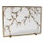 Aged Gold Plum Blossom Fireplace Screen Iron For Sale