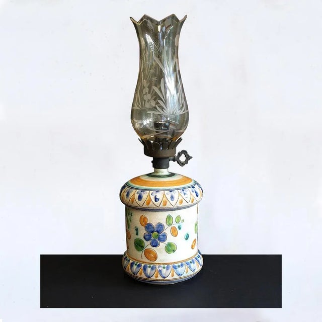 Ceramic Table Lamp by Luigi Santi, 1970s, in Good conditions. Designed 1970 to 1979 Up to 250V (Europe/UK Standard).The...