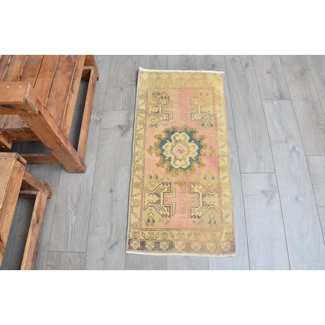 Kurdish Small Door Mat Rug For Sale - Image 6 of 6