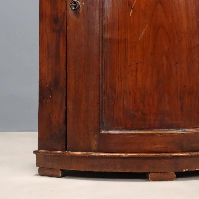 Brown Walnut Corner Unit, Italy, Late 19th Century For Sale - Image 8 of 10