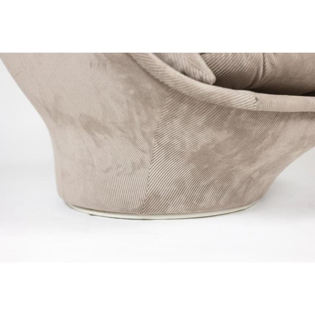 Vintage Karate Velvet Chair by Michel Cadestin for Airborne, 1970 For Sale - Image 9 of 10