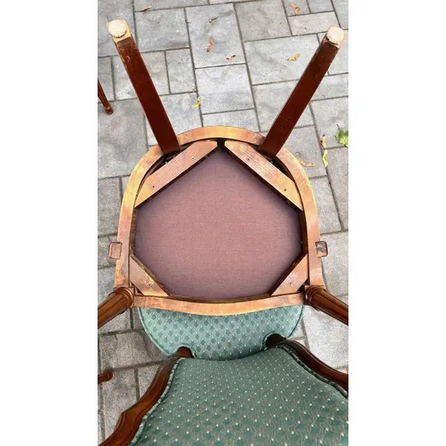 1980s White Furniture Co. Green Dining Chairs - Set of 8 For Sale - Image 12 of 12