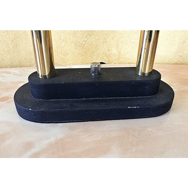 1980s Postmodern Dimmable Halogen Desk Lamp Styled After Robert Sonneman For Sale - Image 9 of 12