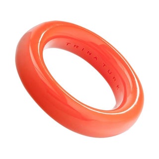 Trina Turk Resin Orange Bangle Bracelet For Sale
