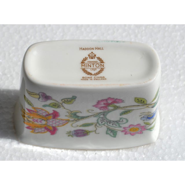 Late 20th Century Minton Haddon Hall Cigarette Holder Fine Bone China 24k Gold For Sale - Image 12 of 14