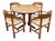 Vintage Dining Table and Chairs by Rainer Daumiller, 1970s, Set of 5 For Sale