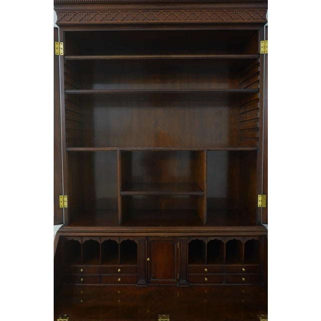 Kindel National Historic Trust Mahogany Secretary Desk For Sale - Image 13 of 18