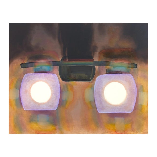 Contemporary Tommy Taylor "Friend's House" Contemporary Jewel Toned Abstract Close Up of Car Lights, 2023 For Sale - Image 3 of 10