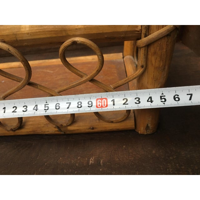 Vintage Rattan Hanging Shelf, 1970s For Sale - Image 9 of 18