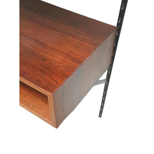 Vintage Wall System / Wall Rack with Cabinet, 1960s For Sale - Image 4 of 8