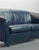 Petrol Blue Soft Leather Two-Seat Sofa Model Aura attributed to Paolo Piva for Wittmann, Austria, 1980s For Sale - Image 8 of 13