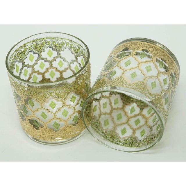 Vintage Set of Old Fashioned Valencia by Culver With 22-Karat Gold For Sale - Image 14 of 14