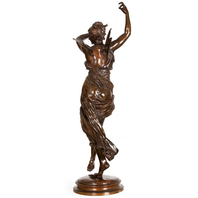 Early 20th Century French Bronze Sculpture “La Danse” by Eugene Delaplanche For Sale - Image 5 of 18