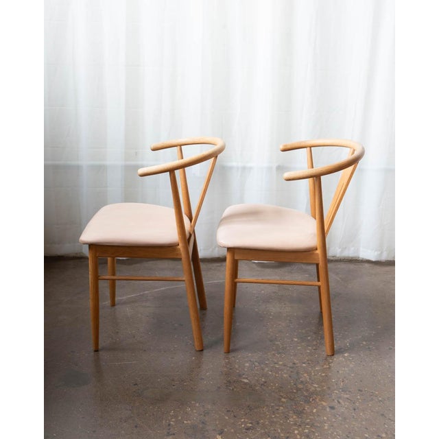1970s Danish Modern Wegner Style Oak Wishbone Dining Chairs - Set of 6 For Sale - Image 17 of 18