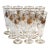 1960s Set of 10 24k Gold Encrusted Crystal Champagne Flute Pilsner Barware Set For Sale
