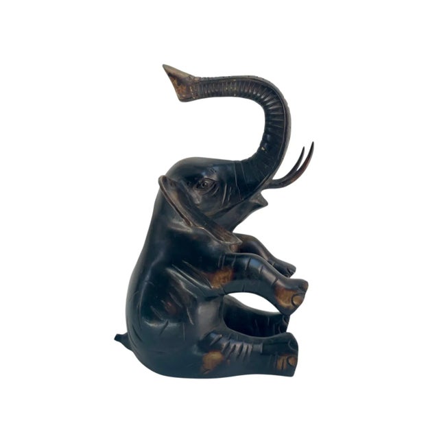 Large Solid Brass Elephant Figurine For Sale In Boston - Image 6 of 10