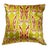 Mediterranean Chartreuse Silk Velvet Ikat Pillow For Sale - Image 3 of 3