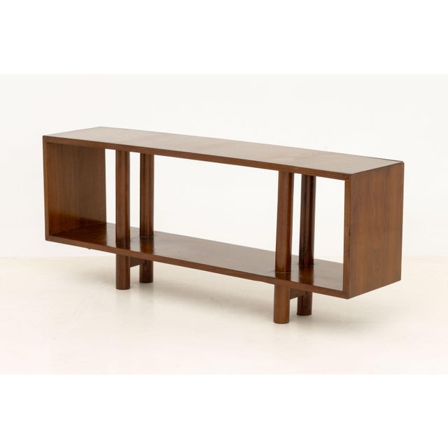Set of Three Modern Graduated Walnut Modular Shelves For Sale In New York - Image 6 of 14