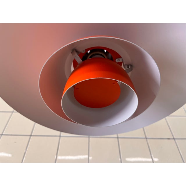 Red PH 4/3 Pendant Lamp by Poul Henningsen for Louis Poulsen, 1960s For Sale - Image 3 of 7