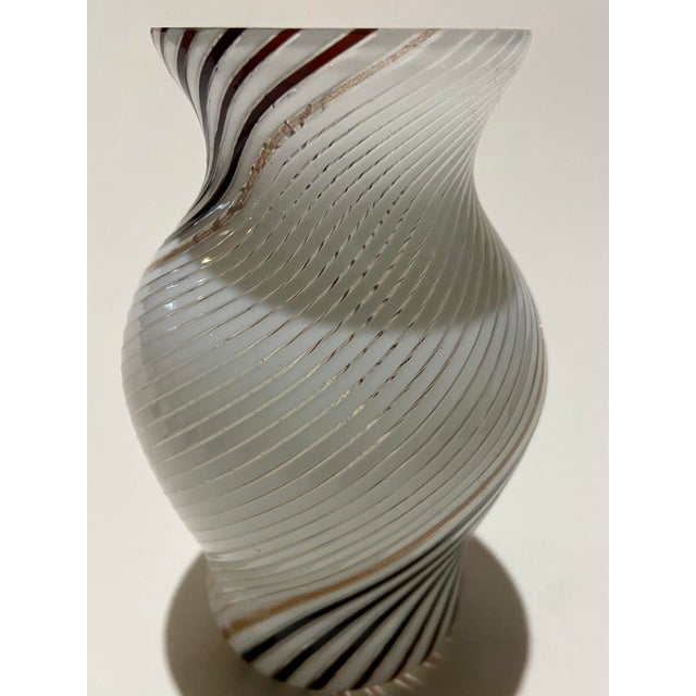 Dino Martens 1954 Merano Vase Vintage Black, White, and Copper Mid Century Beauty! For Sale In Savannah - Image 6 of 11