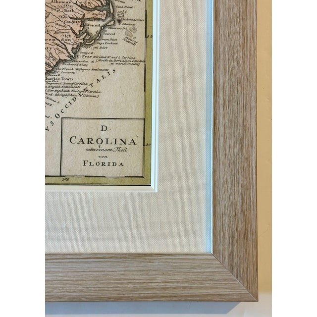 1757 Map of North & South Carolina, Georgia, and Florida, by Homman Heirs For Sale - Image 4 of 4