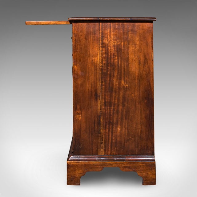 1980s Vintage Bachelor's Writing Cabinet, English, Library Cupboard, Regency Revival For Sale - Image 5 of 12