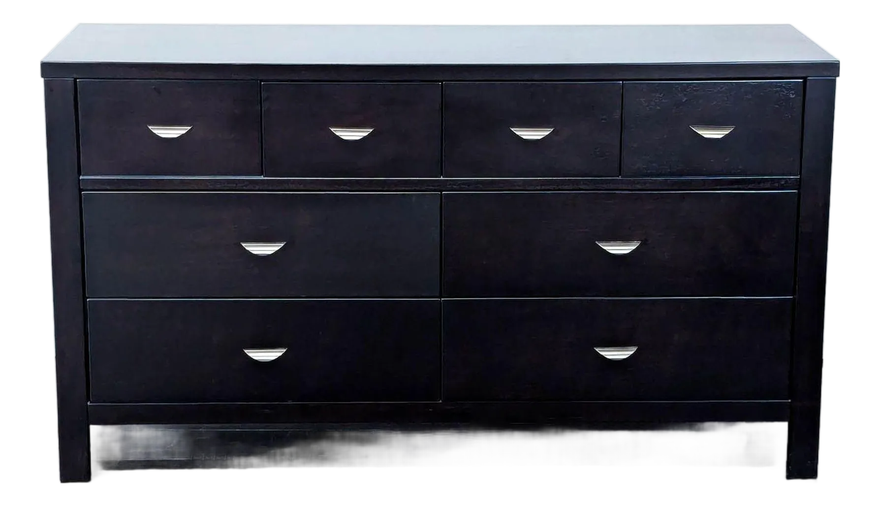 west elm black dresser West Elm Square Cutout 6-Drawer Dresser