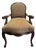 Vintage Louis XV-Style French Provincial Bassett Arm Chair For Sale