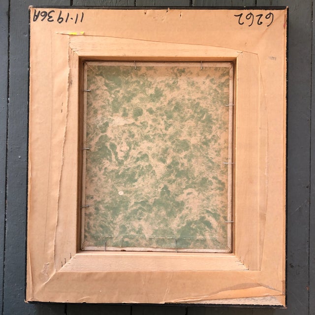 Hollywood Regency Vintage Original Classical Liberty Portrait Painting For Sale - Image 3 of 4