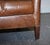 Vintage Brown Heritage Leather Reading Lounge Armchair in the style of Halo and Timothy Oulton For Sale - Image 15 of 16