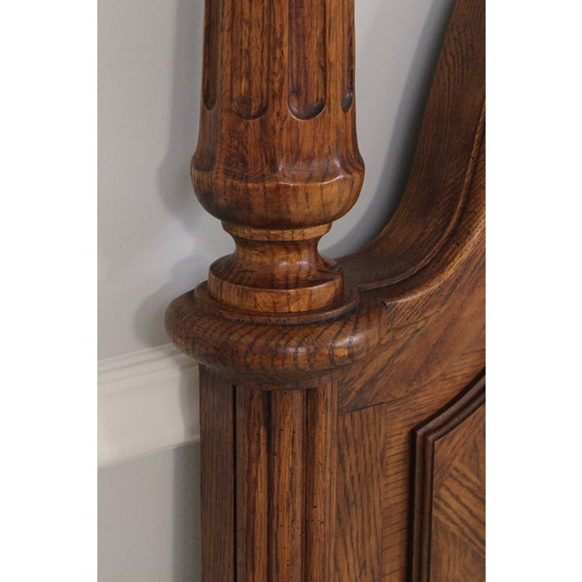 Thomasville Oak Grand Classic King Size Headboard For Sale - Image 11 of 16