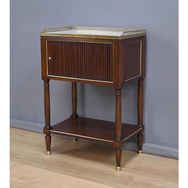 Mid-19th Century Louis XVI Mahogany Roll-Top Coffee Table For Sale - Image 3 of 16