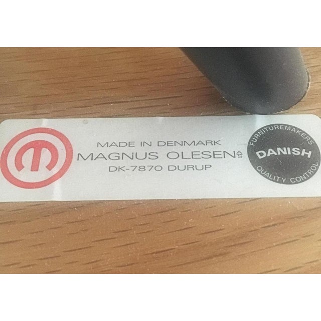 1980s Danish Oak Side Table by Rud Thygesen and Johnny Sorensen for Magnus Olesen, 1980s For Sale - Image 5 of 6