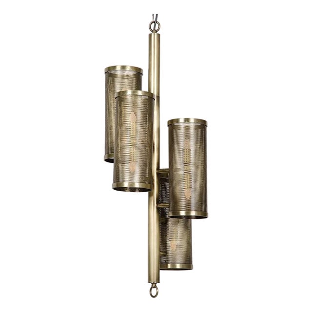 NOIR Pisa Pendant, Metal with Brass Finish For Sale