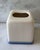 Late 20th Century Vintage Ivory and Blue Ceramic Tissue Box Cover For Sale - Image 5 of 8