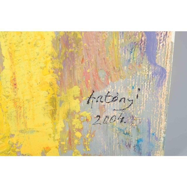 Contemporary Imre Antonÿi, Figures, 2004, Oil Painting For Sale - Image 3 of 5