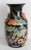 Vintage Mid-Century Chinese Famille Noire Baluster Vase Hand Painted Lotus and Koi Fish 14 Inch This striking Mid-Century...