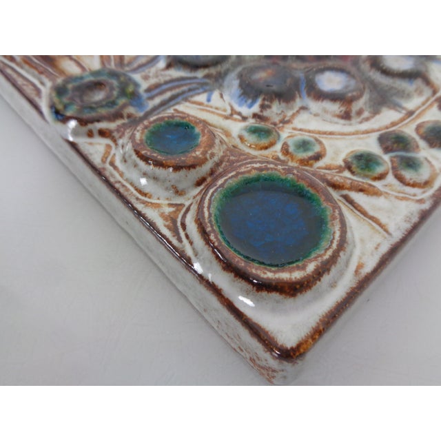 Beige Ceramic Mural by Backhausen Noomi for Søholm, Denmark, 1960s For Sale - Image 8 of 14