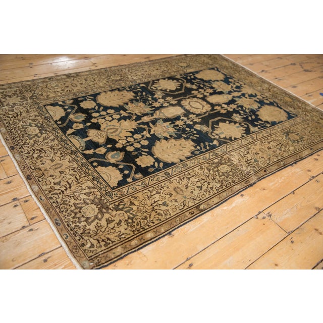 Textile Vintage Fine Tea Washed Malayer Rug - 4'5" X 6'3" For Sale - Image 7 of 11